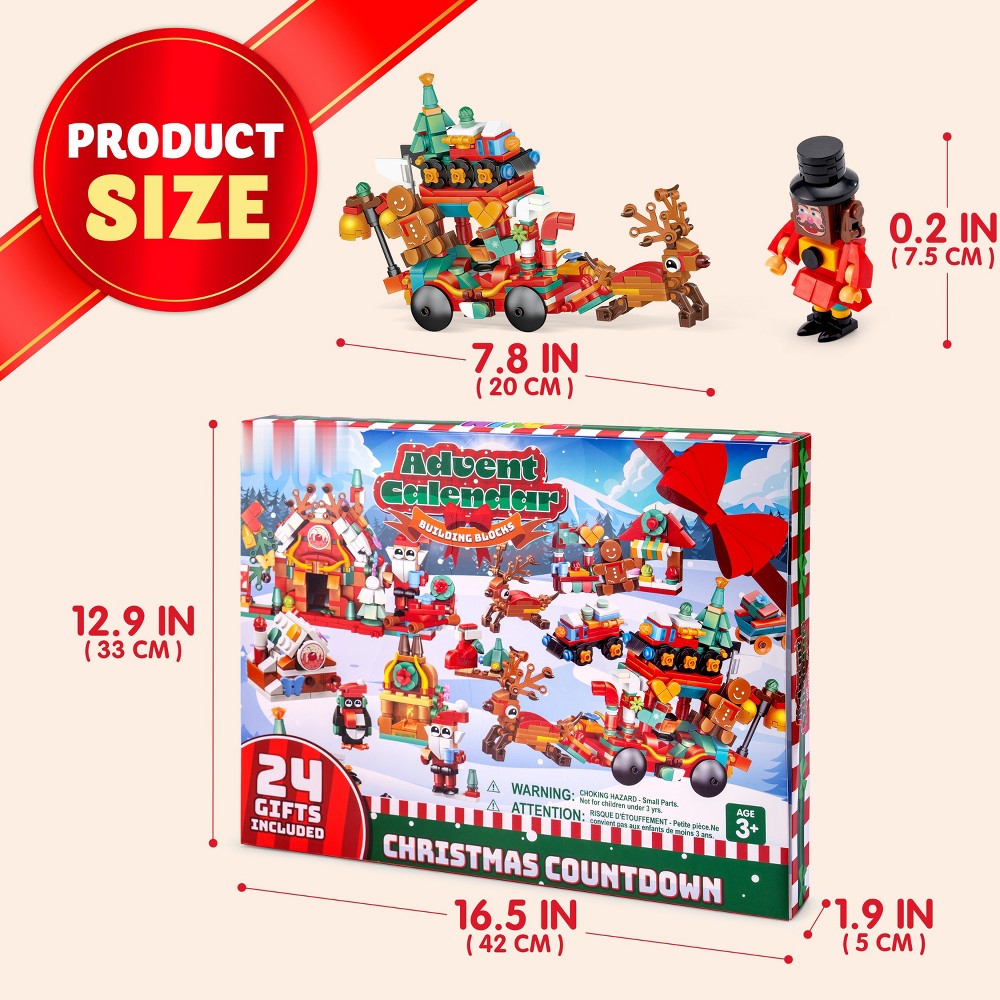Holiday Brick Building Calendar with 24 Little Projects and Two Large Models for Play and Display