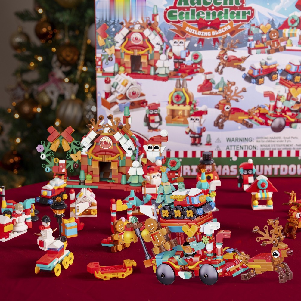 Holiday Brick Building Calendar with 24 Little Projects and Two Large Models for Play and Display