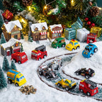 Pull Back Vehicle Advent Calendar with 24 Toy Cars for Daily Racing Fun