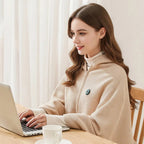 Heated Shawl with 8-Zone Carbon Fiber Heating and Secure Zipper Fit, USB-C Powered All Vera Mart