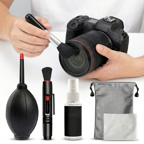 Camera Lens Cleaning Kit with Air Blower and Microfiber Cloth, 6-Piece Set All Vera Mart