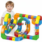 Magnetic Train Set with Flexible Track Sections and Rechargeable Motor All Vera Mart