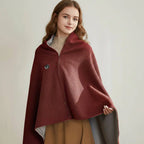 Heated Shawl with 8-Zone Carbon Fiber Heating and Secure Zipper Fit, USB-C Powered All Vera Mart