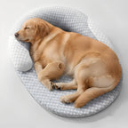 Cooling Dog Bed with Memory Foam and Extended Neck Support, Machine Washable All Vera Mart
