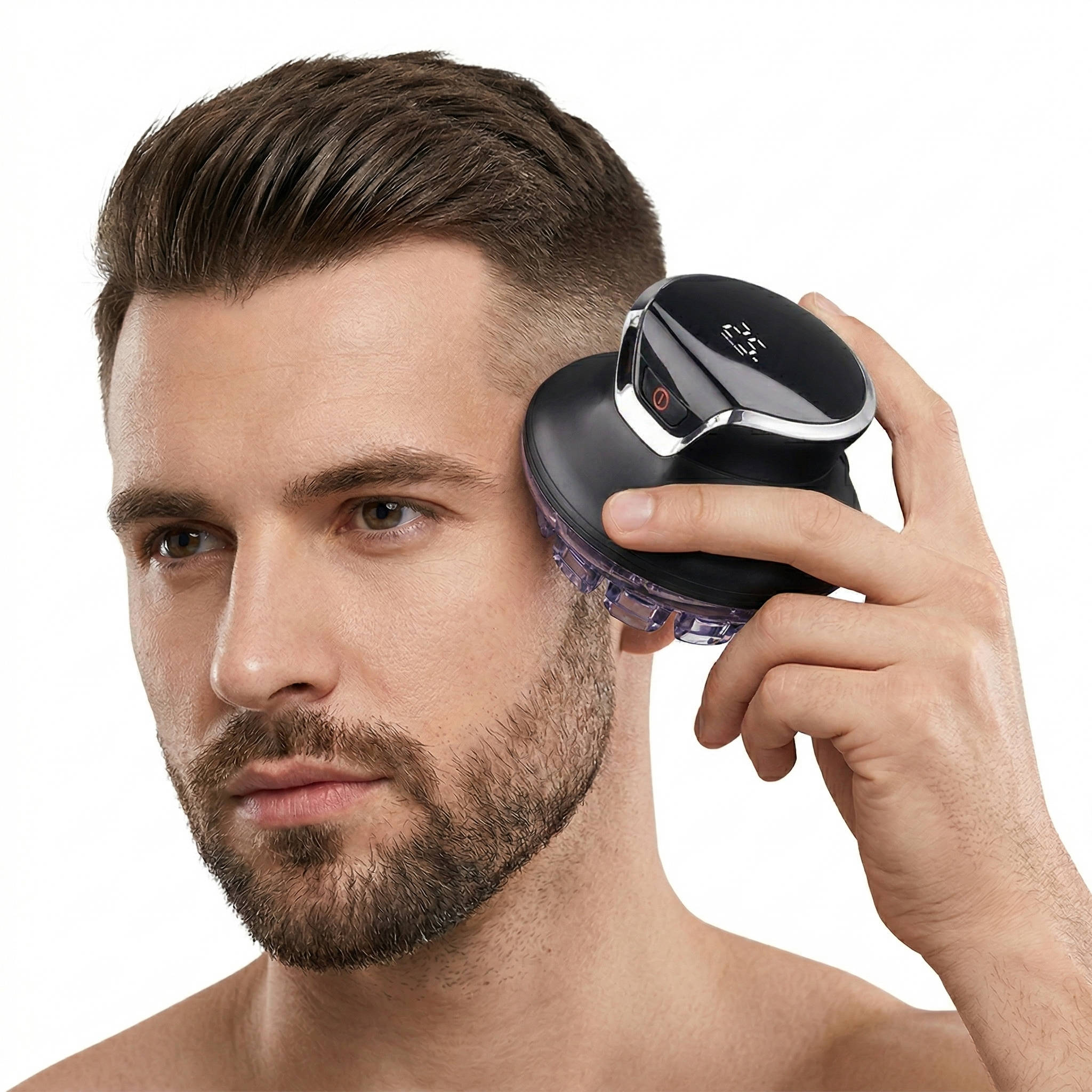 Rotating Head Hair Clipper with 360-Degree Movement and LCD Battery Display All Vera Mart