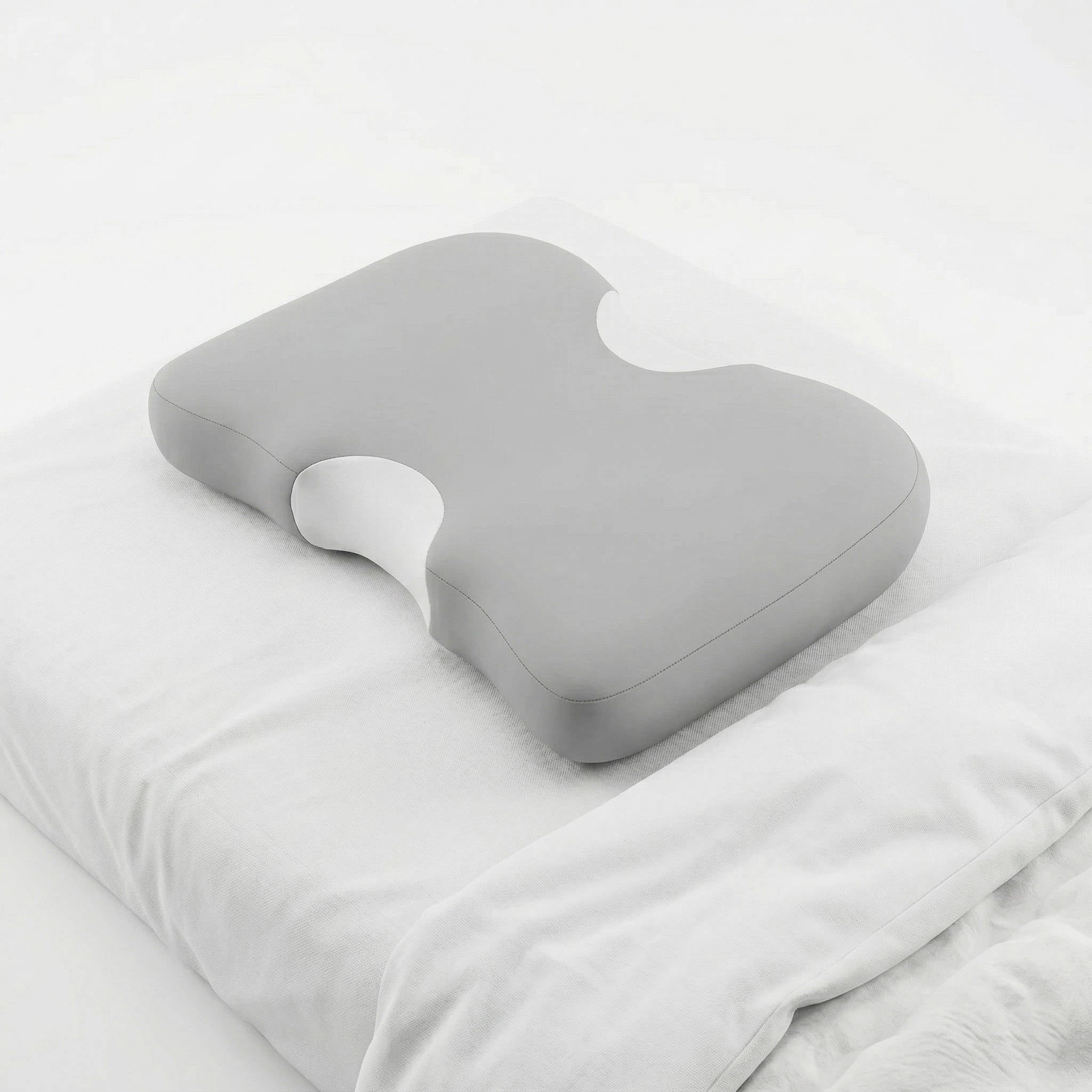 Memory Foam Cervical Pillow with Contoured Support and Cooling Cover for Back and Side Sleeping All Vera Mart