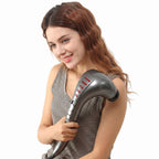 Electric Percussion Massager with Dual Heads and 3 Interchangeable Nodes, 3500 Pulses Per Minute All Vera Mart