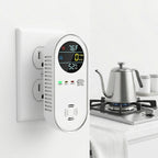 Plug In Carbon Monoxide and Natural Gas Detector with Temperature and Humidity Display All Vera Mart