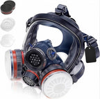 Full Face Vapor Respirator with Activated Charcoal Filters and Anti Fog Shield, Adjustable Fit All Vera Mart