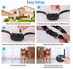 Wireless Dog Containment System with Remote Control and Adjustable Boundaries, 656ft Range All Vera Mart