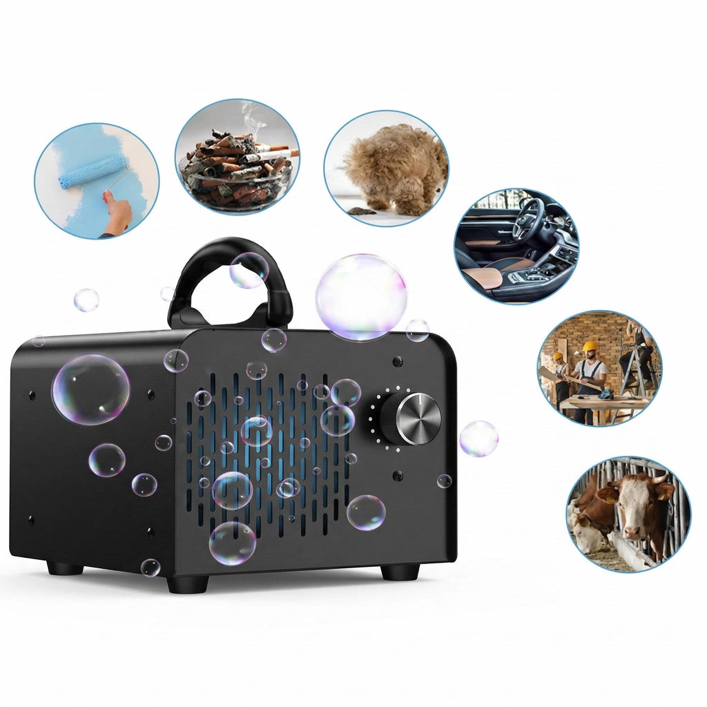 Ozone Generator with Double Layer Plate and Timer Control for 6000 Sq.Ft Odor Removal All Vera Mart