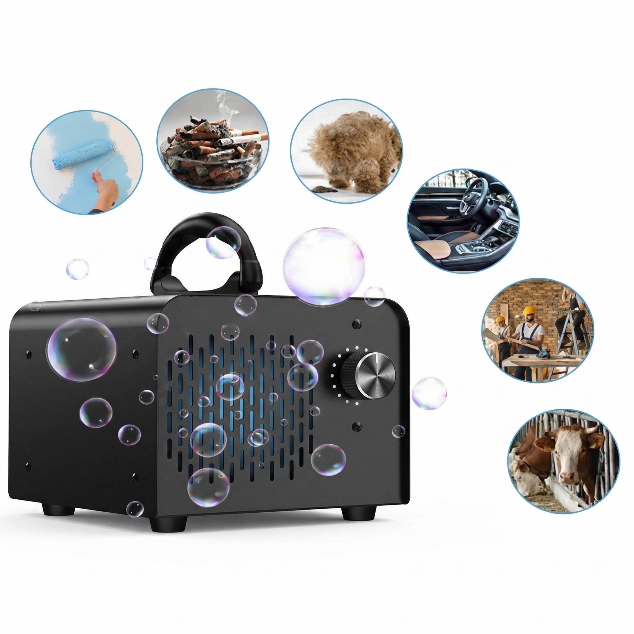 Ozone Generator with Double Layer Plate and Timer Control for 6000 Sq.Ft Odor Removal All Vera Mart