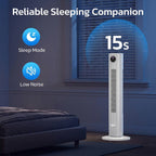 Oscillating Tower Fan with 90-Degree Swing and Remote Control, 4 Operating Modes All Vera Mart