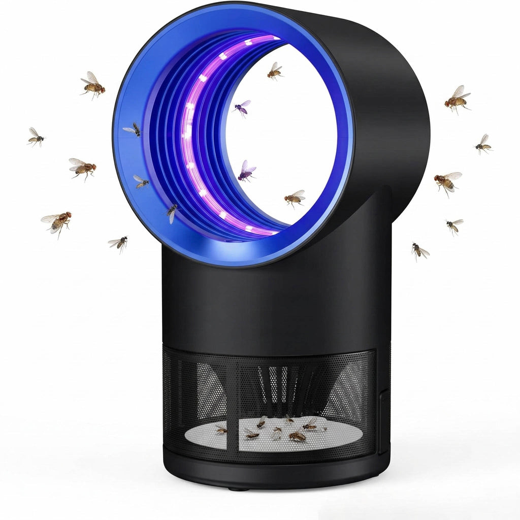 Flying Insect Trap with UV Light and Suction Fan, Adjustable Timer for Kitchen All Vera Mart