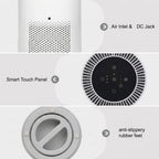 Bedroom Air Purifier with H13 HEPA Filtration and Night Light, Pet Hair and Odor Removal All Vera Mart
