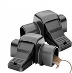 Enclosed Tunnel Rodent Trap with Dual Entry Openings and Toothed Jaw, 2 Pack All Vera Mart