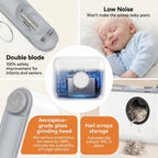 Electric Nail Clipper with Dual Blade System and Debris Collection Chamber, LED Light All Vera Mart