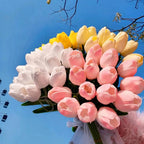 Tulip Night Light with Soft Touch Petals and Warm White LED, Battery Operated All Vera Mart