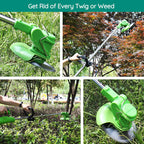 Cordless Lawn Trimmer with 24V Motor and Multi-Angle Head, Telescopic Handle All Vera Mart