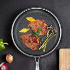 Textured Nonstick Frypan with Seven Layer Construction and Honeycomb Heat Pattern All Vera Mart
