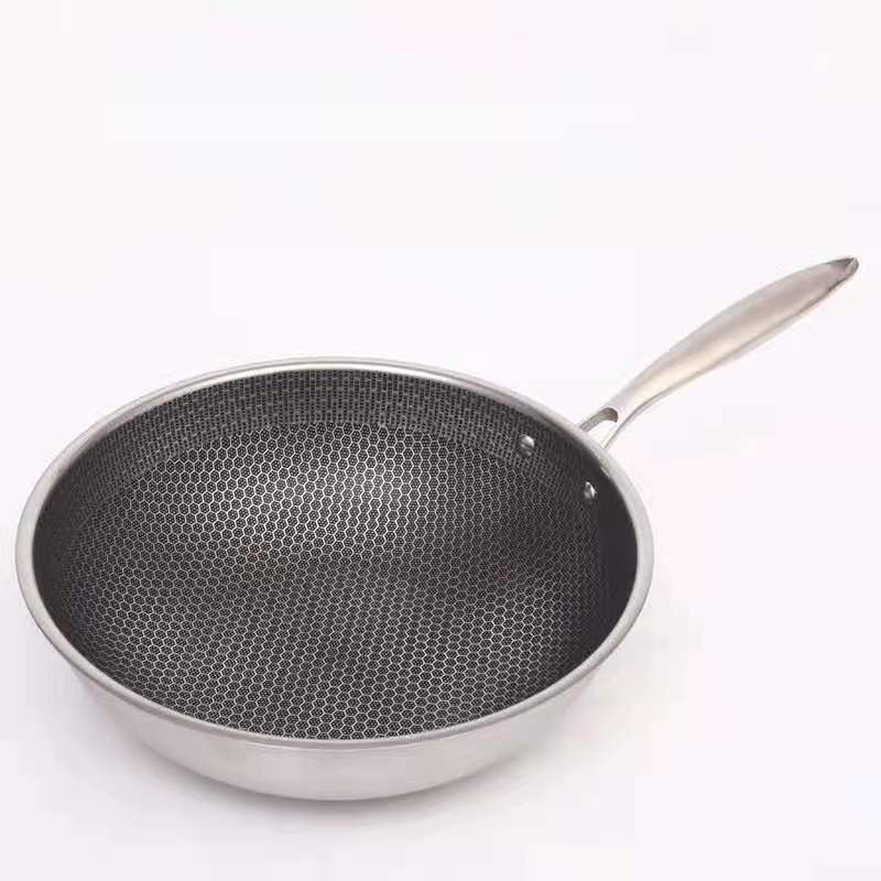 Textured Nonstick Frypan with Seven Layer Construction and Honeycomb Heat Pattern All Vera Mart