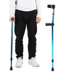 Adjustable Folding Crutch with Ergonomic Grip and Anti-Slip Rubber Tip All Vera Mart