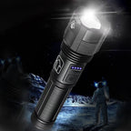 Rechargeable Tactical Flashlight with 12000 Lumens and Adjustable Beam, 550 Meter Range All Vera Mart