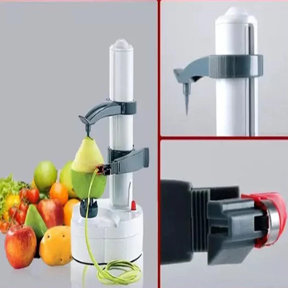 Electric Potato Peeler with Rotating Blade System and Automatic Shutoff All Vera Mart