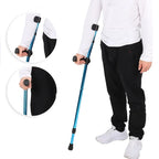 Adjustable Folding Crutch with Ergonomic Grip and Anti-Slip Rubber Tip All Vera Mart
