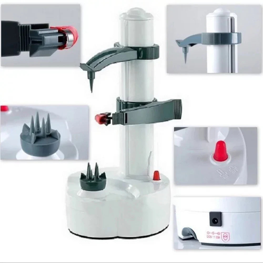 Electric Potato Peeler with Rotating Blade System and Automatic Shutoff All Vera Mart