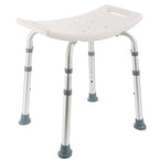 Adjustable Shower Stool with Suction Feet and Six Height Settings, 297lb Capacity All Vera Mart