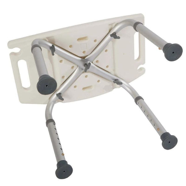 Adjustable Shower Stool with Suction Feet and Six Height Settings, 297lb Capacity All Vera Mart