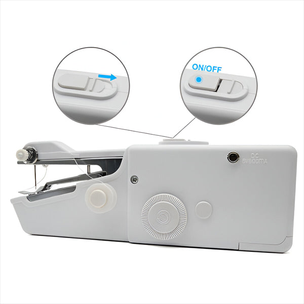 Battery Powered Mini Sewing Machine with Handheld Design for Portable Repairs All Vera Mart
