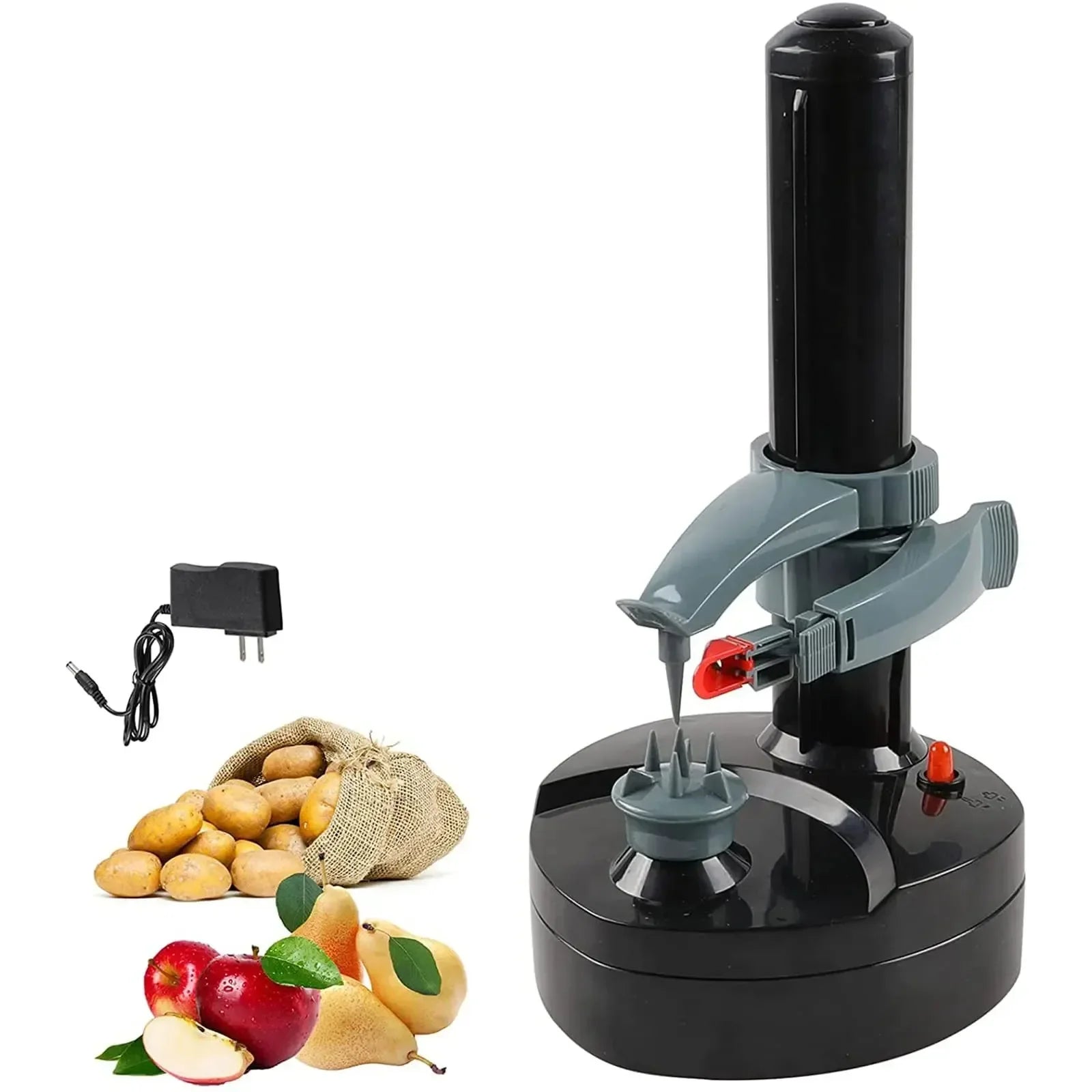 Electric Potato Peeler with Rotating Blade System and Automatic Shutoff All Vera Mart