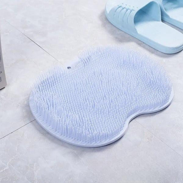 Shower Brush with Suction Cup Mount and Exfoliating Bristles for Back and Foot Care All Vera Mart