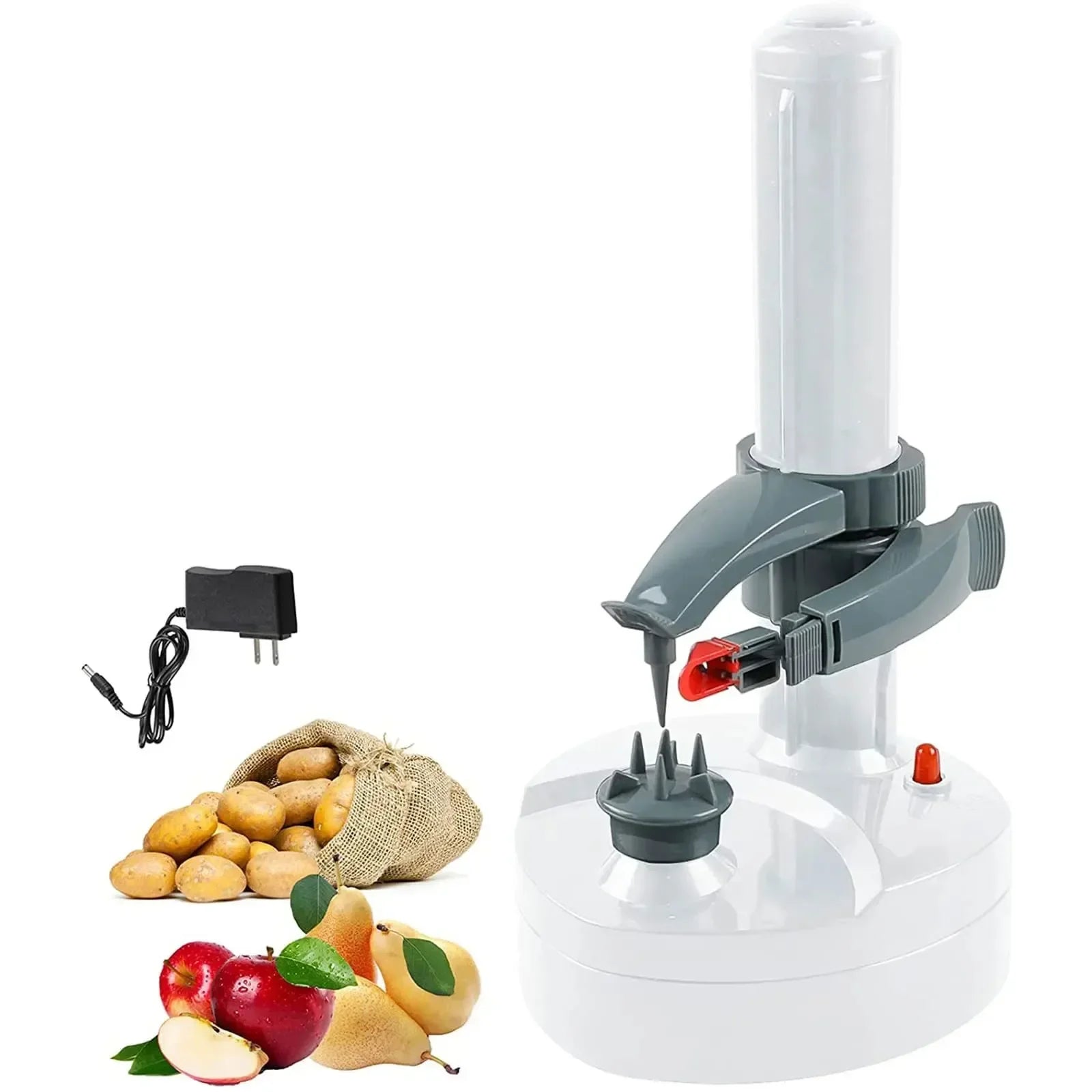 Electric Potato Peeler with Rotating Blade System and Automatic Shutoff All Vera Mart