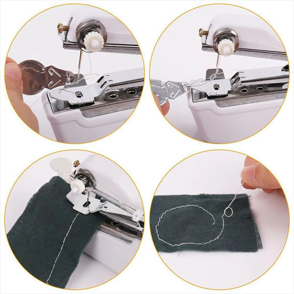 Battery Powered Mini Sewing Machine with Handheld Design for Portable Repairs All Vera Mart
