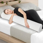 Full Length Body Pillow with Shredded Memory Foam and Washable Cover All Vera Mart