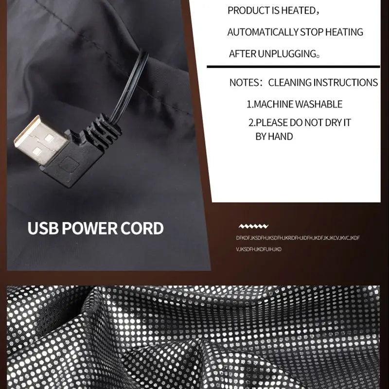 Softshell Heated Jacket with 9 Zones and 3 Temperature Settings for Cold Weather All Vera Mart