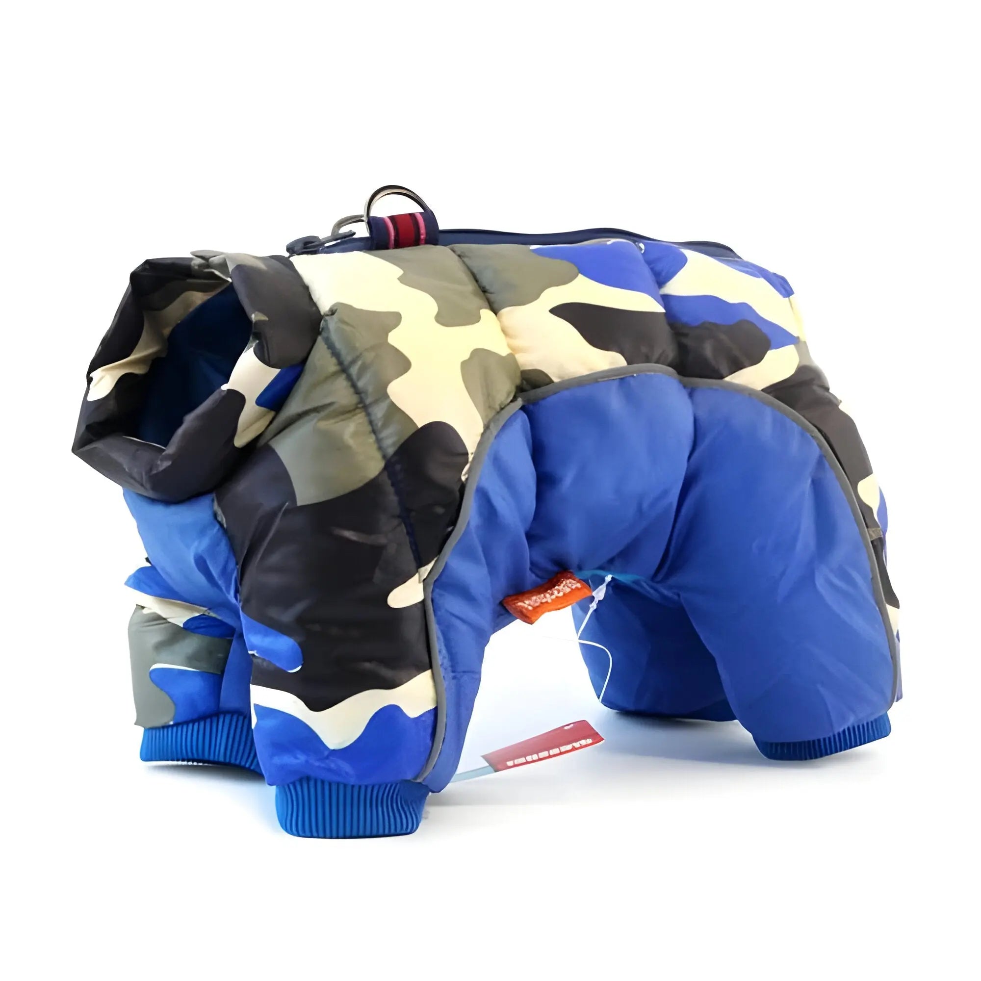 Dog Coat with Water-Resistant Shell and Down-Alternative Fill, Reflective Trim, Leash Ring All Vera Mart