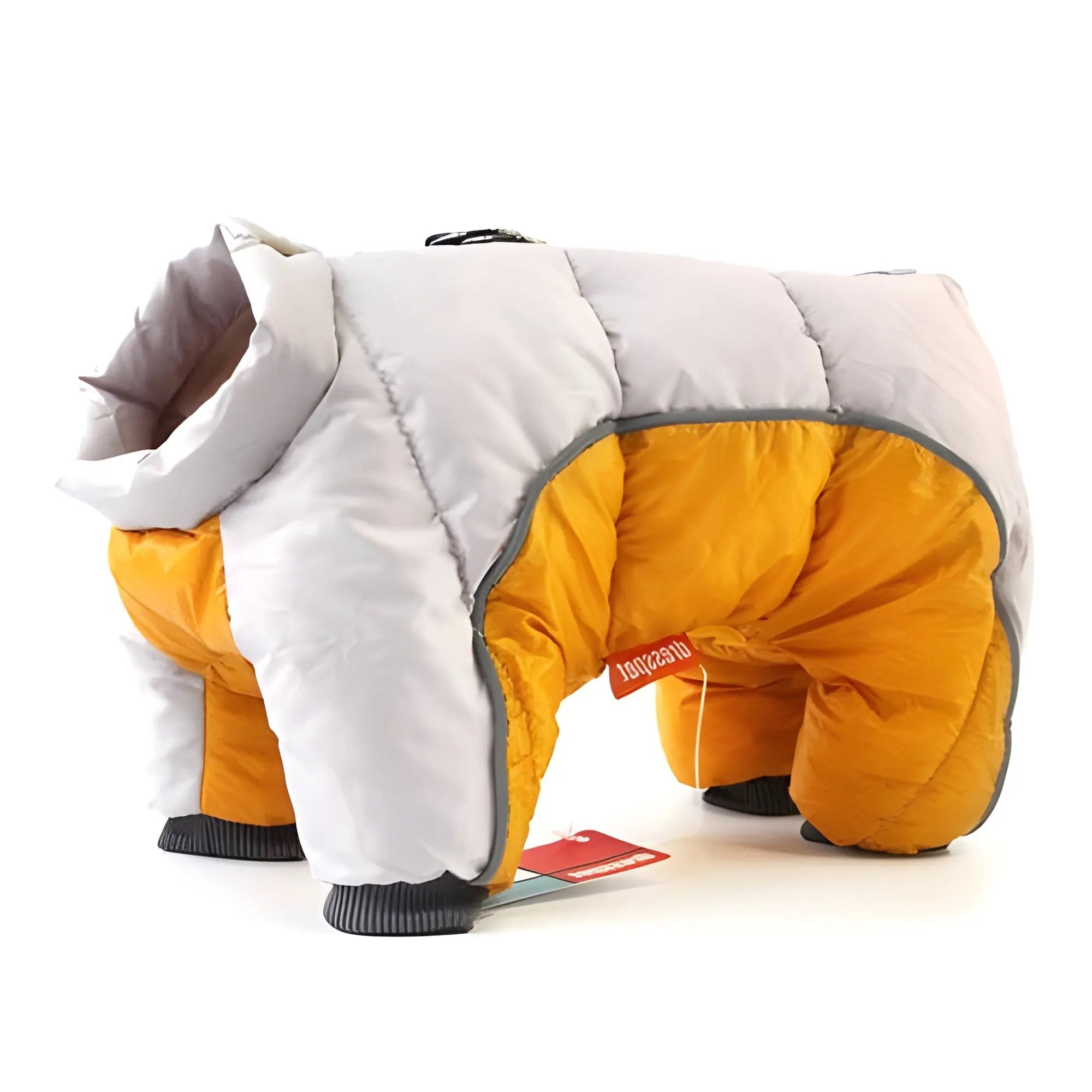 Dog Coat with Water-Resistant Shell and Down-Alternative Fill, Reflective Trim, Leash Ring All Vera Mart