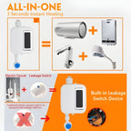 Instant Electric Water Heater with Digital Temperature Control and Leak Detection All Vera Mart