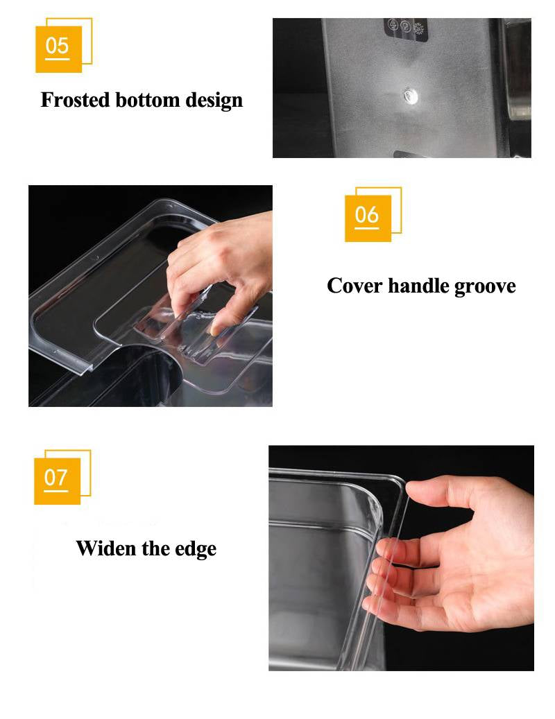Polycarbonate Sous Vide Container with Fitted Lid and Internal Measurement Marks, 6L and 11L Options All Vera Mart