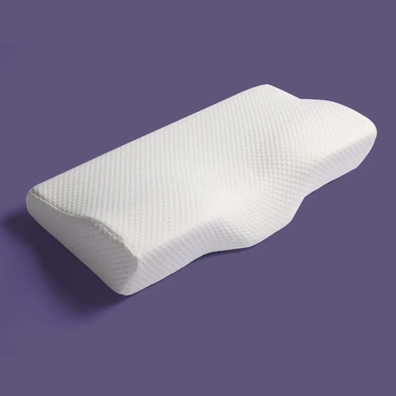 Memory Foam Contour Pillow with Butterfly Shape for Back and Side Sleeping All Vera Mart