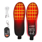 Heated Insoles with Rechargeable Battery and Remote Control, 3 Heat Levels, Slim Fit All Vera Mart