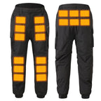 Heated Pants with 18 Graphene Zones and Dual Controls for Winter Riding