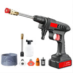 Cordless Pressure Washer with 60Bar Motor and Three Spray Nozzles, 50 Minute Runtime All Vera Mart