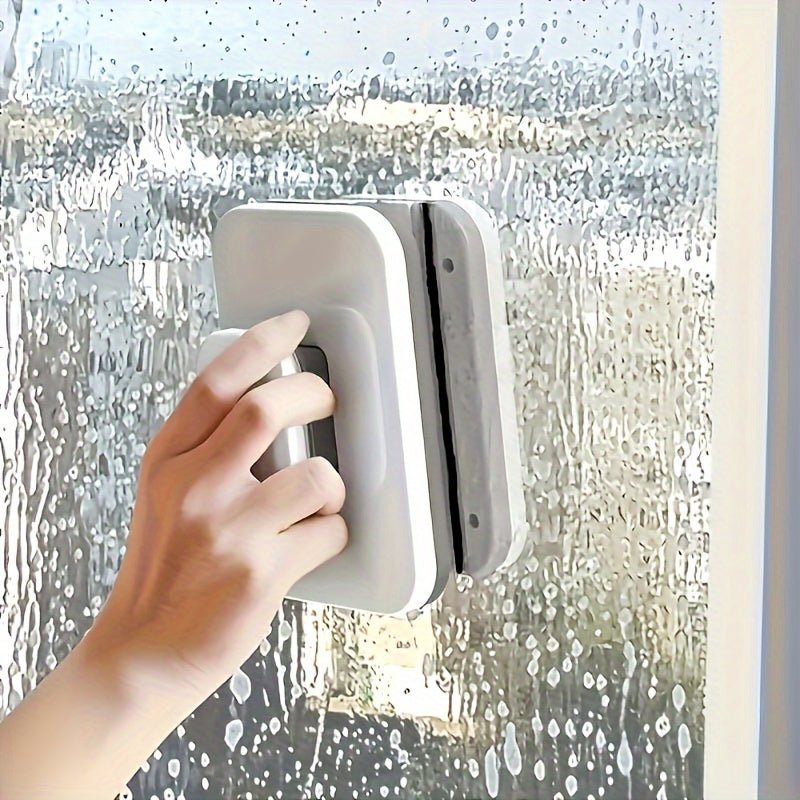 Magnetic Window Cleaner with Dual Cleaning Pads and Safety String All Vera Mart
