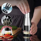 Garlic Chopper with Stainless Steel Blades and Ergonomic Grip, Hands-Free Design All Vera Mart