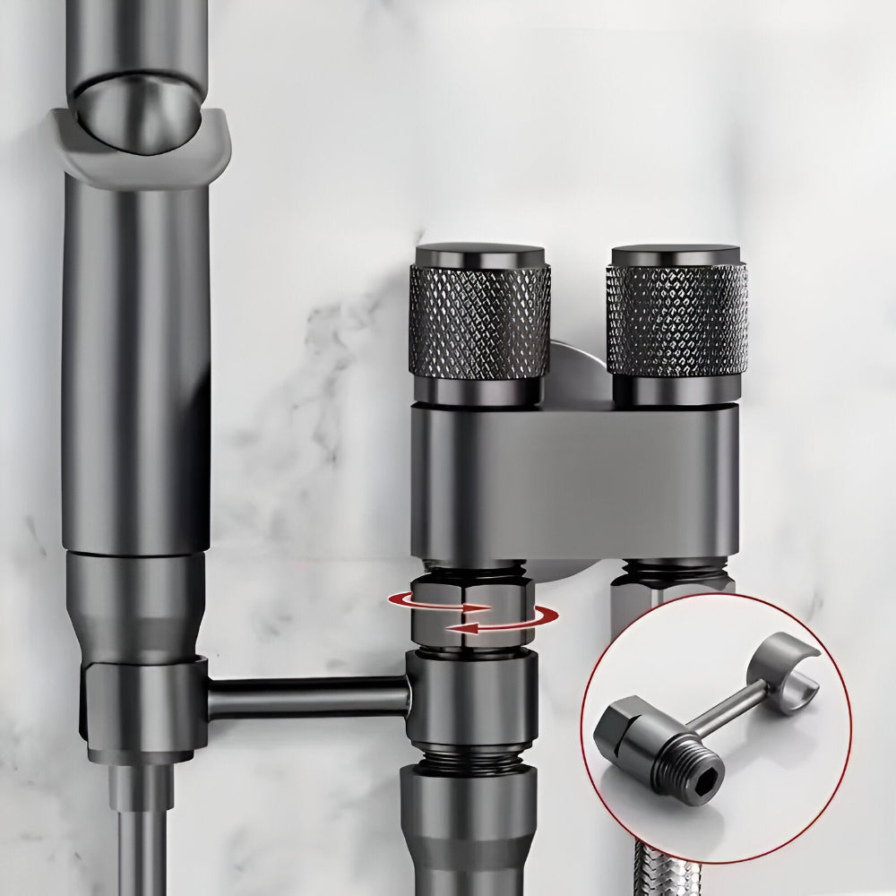 Wall Mounted Bidet Sprayer with Adjustable Pressure and Brass Body All Vera Mart
